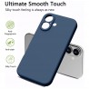 Silikon Hülle für iPhone 16 Plus Blau