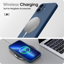Silikon Hülle für iPhone 16 Plus Blau