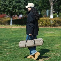 Schnell aufzubauendes Zelt mit Schnellverschluss für 3-4 Personen Beige