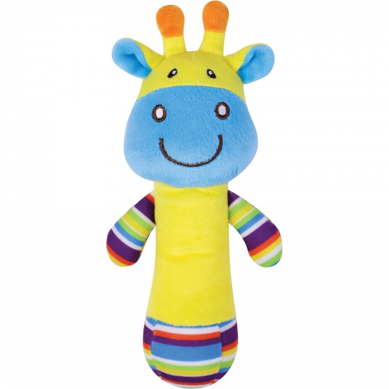 Spielmaus Babyrassel Soft mit Griff Giraffe