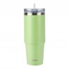 Edelstahl Vakuum Thermobecher, Kaffeebecher, Auto-Tumbler-Becher, 890ml Matcha Grün