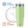 Edelstahl Vakuum Thermobecher, Kaffeebecher, Auto-Tumbler-Becher, 890ml Matcha Grün