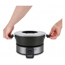 Cloer elektrisches Fondue-Set mit farblich markierten Gabeln für 8 Personen