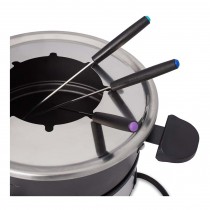 Cloer elektrisches Fondue-Set mit farblich markierten Gabeln für 8 Personen