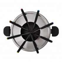 Cloer elektrisches Fondue-Set mit farblich markierten Gabeln für 8 Personen
