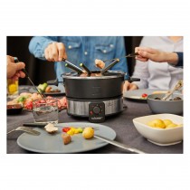 Cloer elektrisches Fondue-Set mit farblich markierten Gabeln für 8 Personen