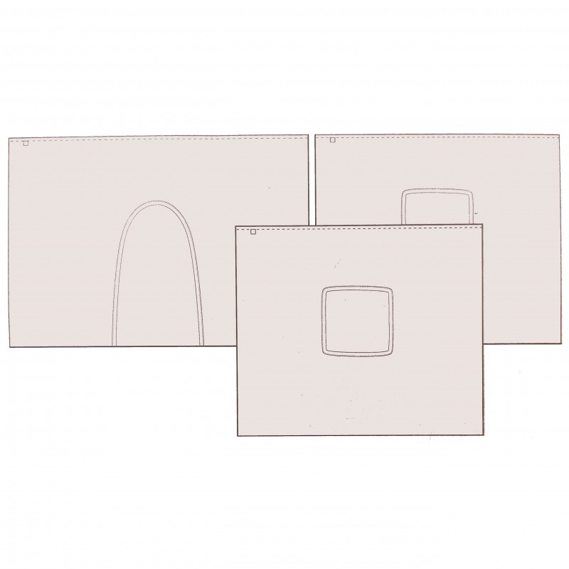 Flexa Spielvorhang Dawn 3 Stück Mauve Morn Rosa