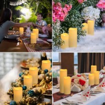 24 Stück Flammenlose LED Kerzen mit Fernbedienung und Timer Funktion