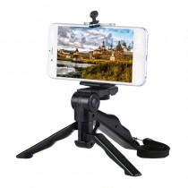 360° drehbares Smartphone Stativ mit Griff, Stabilisator Desktop Tischständer