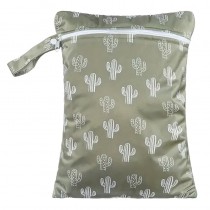 Wetbag Windeltasche 35x26cm Green Kaktus