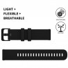 Gear Silikon Uhrenarmband 22mm Schwarz