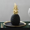 Ananas Dekoration Schwarz Gold 23cm