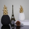 Ananas Dekoration Schwarz Gold 23cm