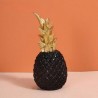 Ananas Dekoration Schwarz Gold 23cm