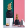 Ananas Dekoration Schwarz Gold 23cm