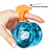 YoYo Metallic poliert mit Kugellager und Zubehör Blau