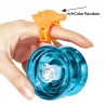 YoYo Metallic poliert mit Kugellager und Zubehör Blau