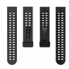 Pure Silikon Uhrenarmband mit magnetischer Faltschliesse 22mm Anthrazit Schwarz