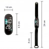 Sport LED-Digitaluhr mit Silikonarmband 12-Stunden-Anzeige
