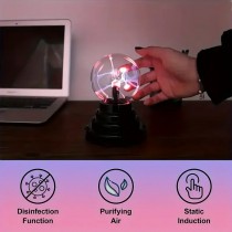 Magische Plasmakugel Plasma Ball, Berührungsempfindliche Blitzkugel