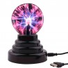 Magische Plasmakugel, Plasma Ball, Berührungsempfindliche Blitzkugel