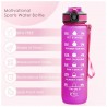 Trinkflasche auslaufsicher mit 1000 ml Pink Rosa