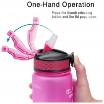 Trinkflasche auslaufsicher mit 1000 ml Pink Rosa