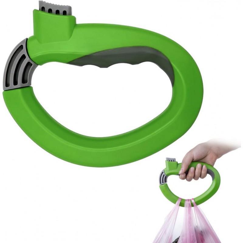 Einkaufstaschenhalter, Tragegriff für Einkaufstaschen Grün