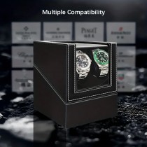 Uhrenbeweger für 2 Uhren, Watchwinder Black