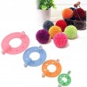 Pompom Maker, Pompons Bastelset, Bommelmacher 4 Stück