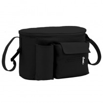 Kinderwagen Organizer, Kinderwagentasche Schwarz