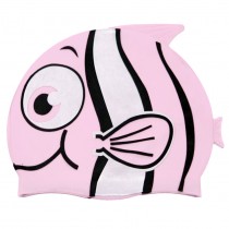 Kinder-Badekappe Fisch hellrosa