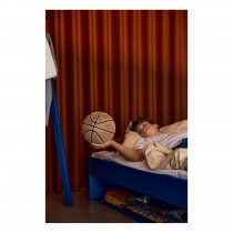 Flexa Grow Bett mit Regal, 120x200 cm Sapphire Blue