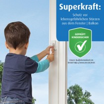 Reer WinLock Fenster- und Balkontürsicherung, weiss, 1 Stück