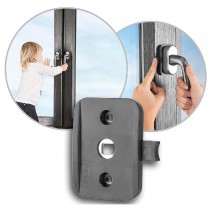 Reer WinLock Fenster- und Balkontürsicherung, anthrazit, 3 Stück