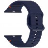 Sportliches Silikon Armband für Apple Watch Modelle 10/9/8/7/6/5/4/SE mit 44mm, 45mm, 46mm und 49mm Gehäuse Blau