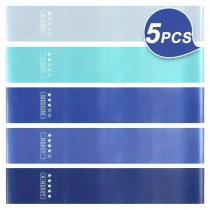 Fitnessband, Widerstandsbänder, Resistance Bands, Gymnastikband, 5 Stück Blau