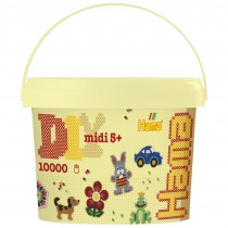 HAMA Bügelperlen Perleneimer 10000 Perlen im Volltonmix