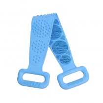 Silikon Duschgurt, Badebürste, Rückenbürste, Rückenschrubber Blau