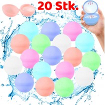 Silikon Wasserbombe, wiederverwendbare Wasserbälle, 20 Stück