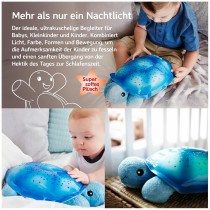 Einschlafhilfe Twilight Turtle Nachtlicht, Blau