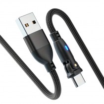 180 Grad Winkel Ladekabel USB-C / USB-A, 2m