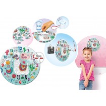 Clementoni Puzzle Uhr Lama 96 Teile, inkl. Uhrwerk