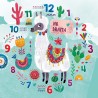 Clementoni Puzzle Uhr Lama 96 Teile, inkl. Uhrwerk