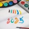 Wasserfarbpalette - 12 Farben inkl. Pinsel