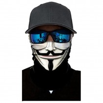 Schlauchschal, Bandana für Erwachsene mit Motiv, für Halloween, Motorradfahren, etc. Vendetta