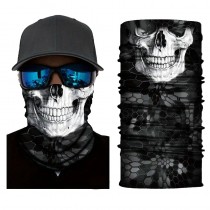 Schlauchschal, Bandana für Erwachsene mit Motiv, für Halloween, Motorradfahren, etc. Skull