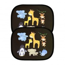 Auto Sonnenschutz für Kinder – 2 Stück mit Tiermotiv