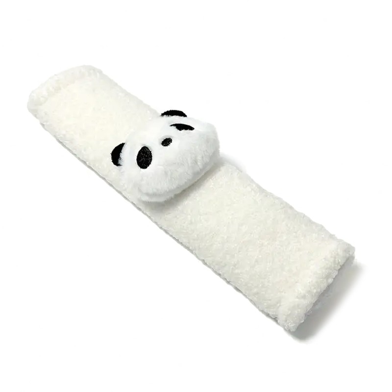 Gurtpolster Weich & Bequem für Kinder Panda Weiss