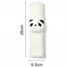 Gurtpolster Weich & Bequem für Kinder Panda Weiss